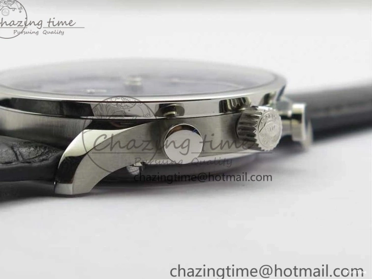 MIROTIME 0724 Timeless Portuguese Chrono IW371606 ZF 1:1 Best Edition Blue Dial on Black Leather Strap A 7099